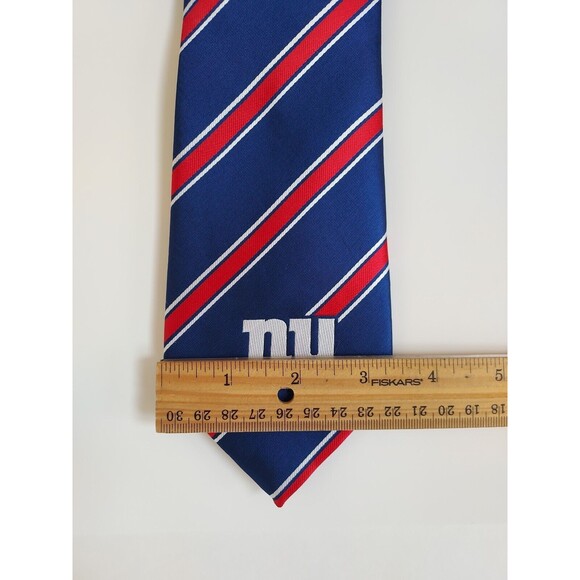 NWT New York Giants NFL Red White & Blue Striped Tie By Eagles Wings - Picture 3 of 7